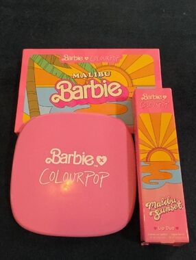 New Barbie X ColourPop Malibu Eyesahdow, Lip Duo & Highlighter